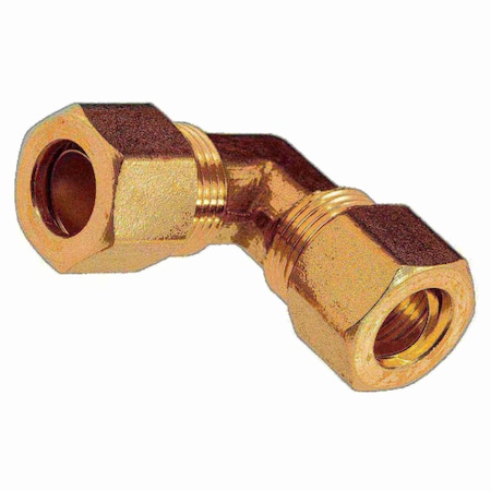 Midwest Fastener 3/8" OD x 3/8" OD Brass Compression Union Elbows 3PK 34511